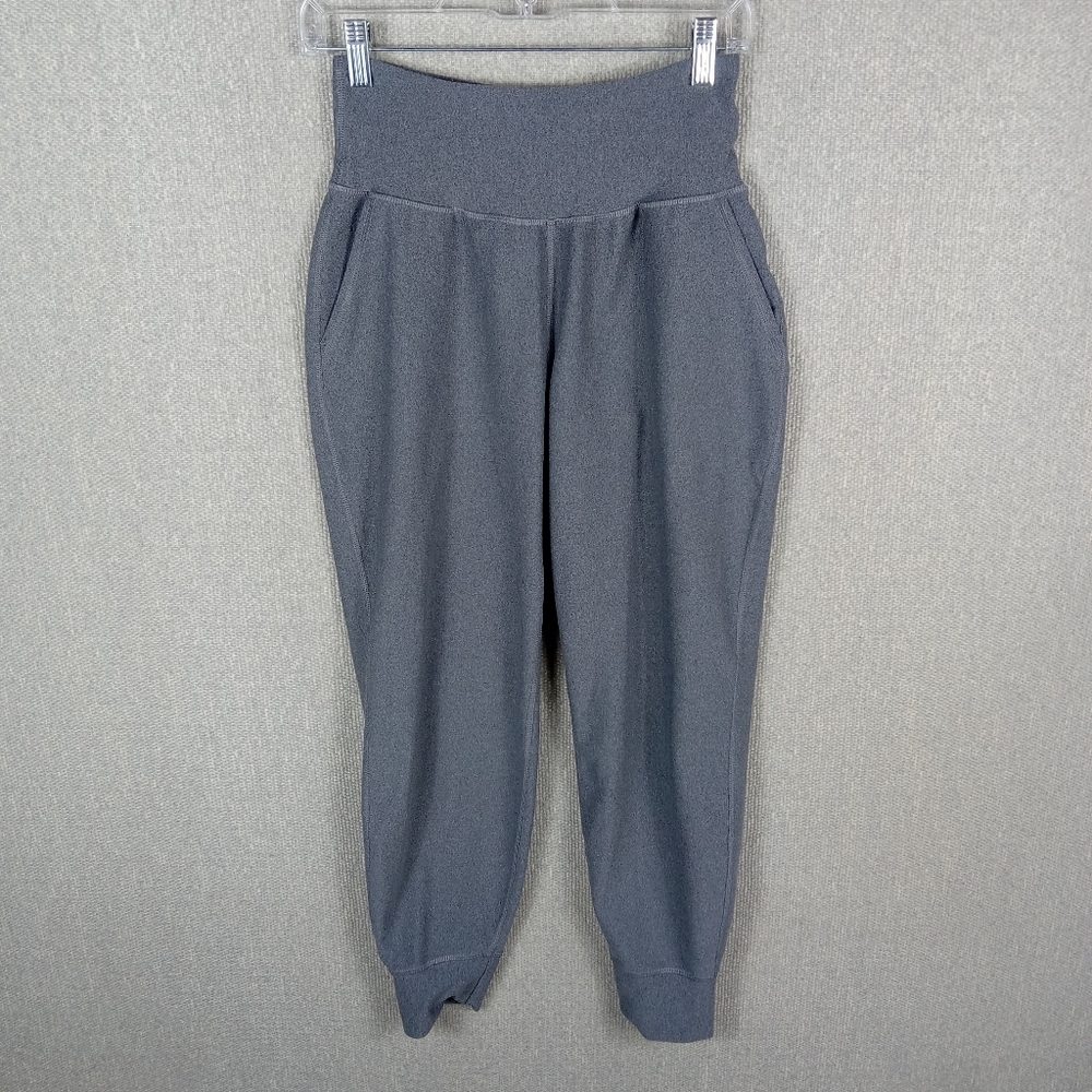 Old Navy Active Powersoft High Rise Jogger Womens Medium Gray Go-Dry Leggings